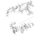 Craftsman 113248290 figure 3 - bevel drive and motor mount assembly diagram