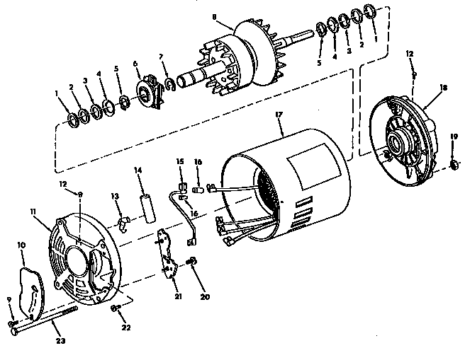 Motor parts list