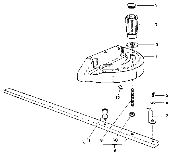 Figure 5 miter gauge assembly