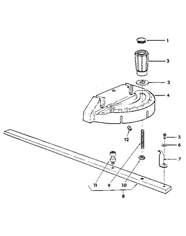 Figure 5 miter gauge assembly