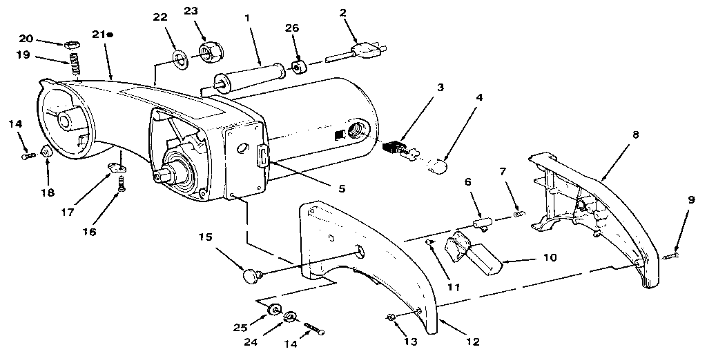 Figure 2 - arm and motor assembly