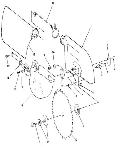 Figure 4. blade & blade guard asm.