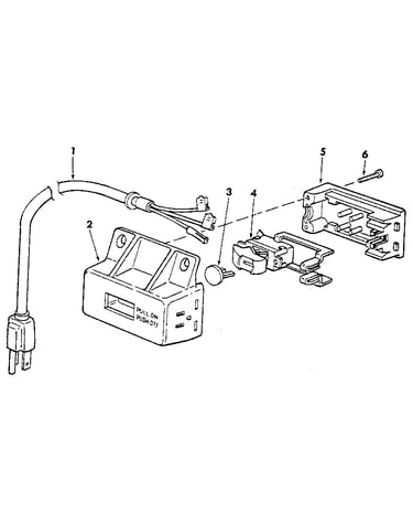 Figure 1 - on-off power outlet 60381