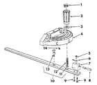 Craftsman 113298033 figure 5 - 62704 miter gauge assembly diagram