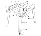 Craftsman 113298033 figure 7 - leg set diagram