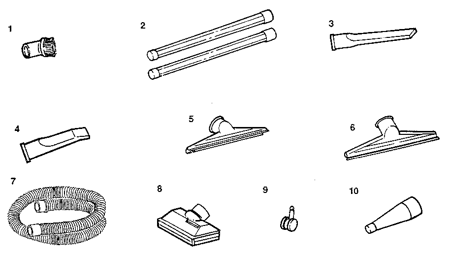 2-1/2" diameter plastic accessories