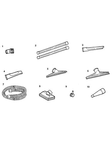 2-1/2" diameter plastic accessories
