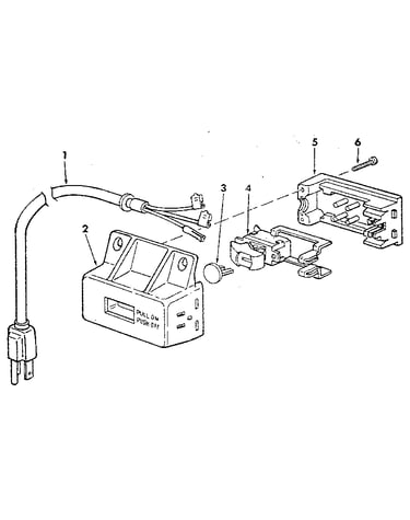 Figure 3 - on-off power outlet 60381