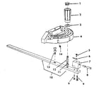 Craftsman 113298751 figure 6 - 62704 miter gauge assembly diagram