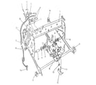 Sears 87153003854 carrier molding, rails, and frames diagram