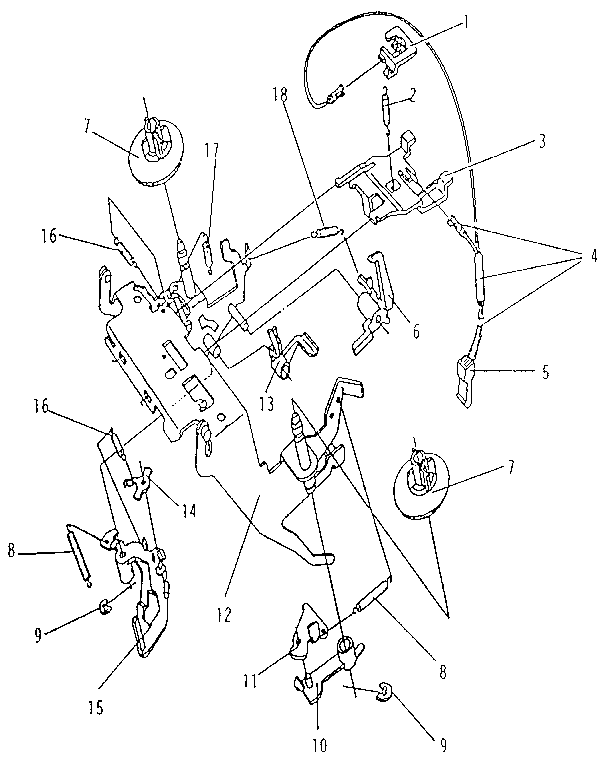 RIBBON CASSETTE & CORRECTION CASSETTE MECHANISM