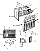 Cabinet and front panel