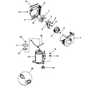 Kenmore 2538765072 air handling and compressor diagram