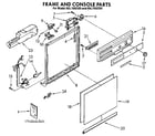 Kenmore 6651665590 frame and console diagram