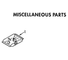 Kenmore 6651665590 miscellaneous parts diagram
