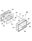 Oven door section