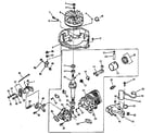 Lawn-Boy 680543 engine group diagram