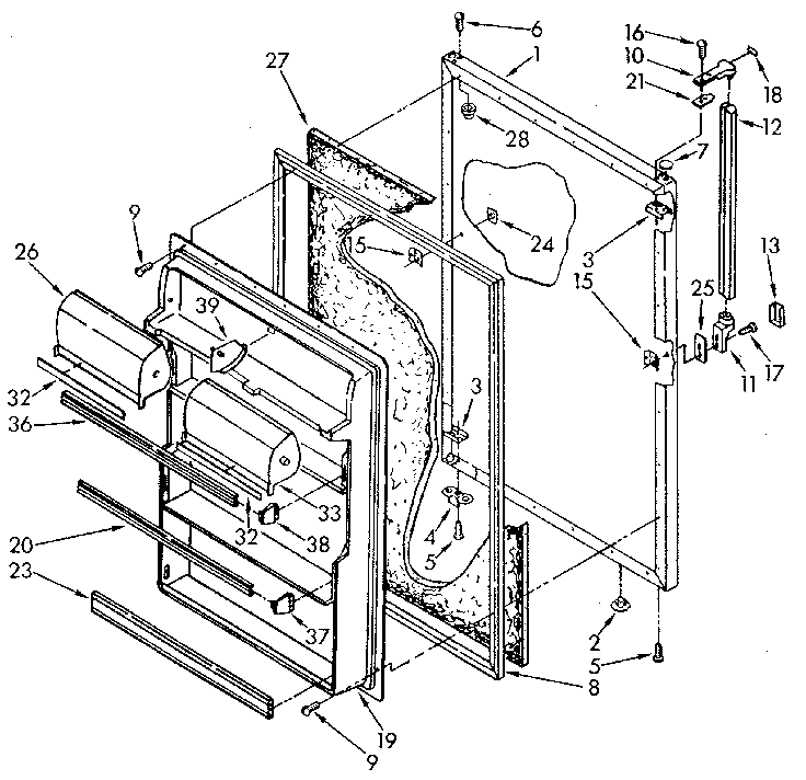 Refrigerator door