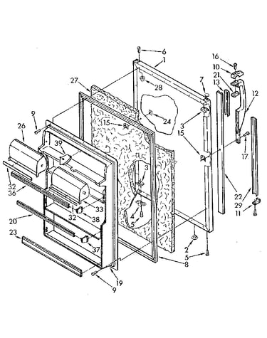 Refrigerator door