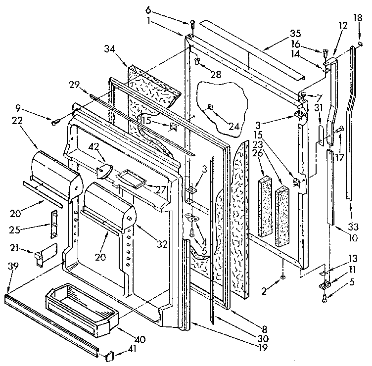 Refrigerator door