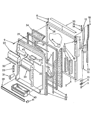 Refrigerator door