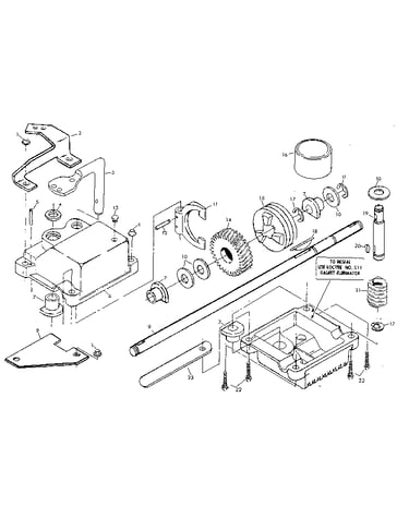 Gear case assembly part number 751001