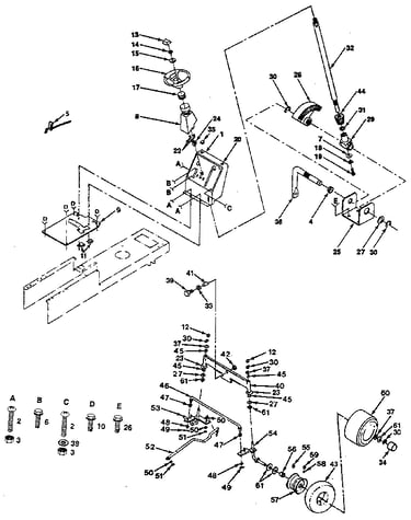 Steering and front axle
