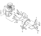 Craftsman 917298330 transmission and tine shield assembly diagram
