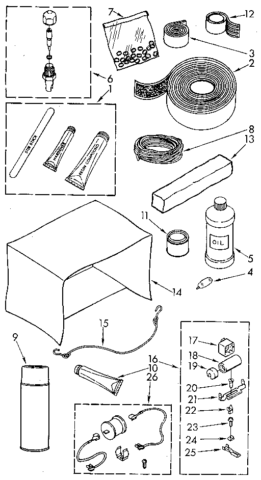 Optional parts (not included)