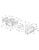 Oven door section