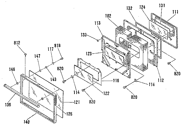 OVEN DOOR SECTION