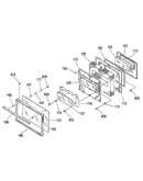 Oven door section