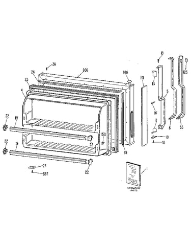 Freezer door