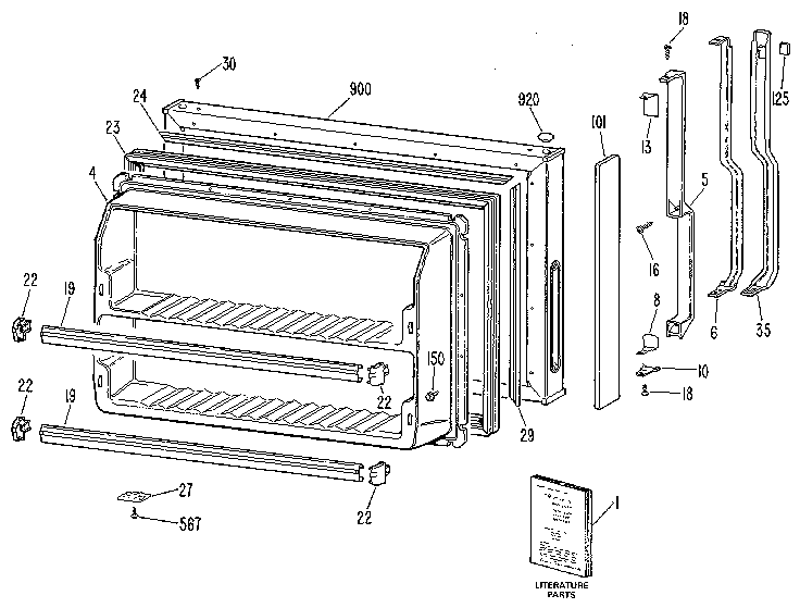 Freezer door