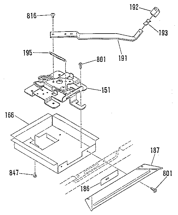 Door lock section