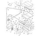 Kenmore 9113651190 broiler and oven burner section diagram