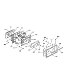 Oven door section