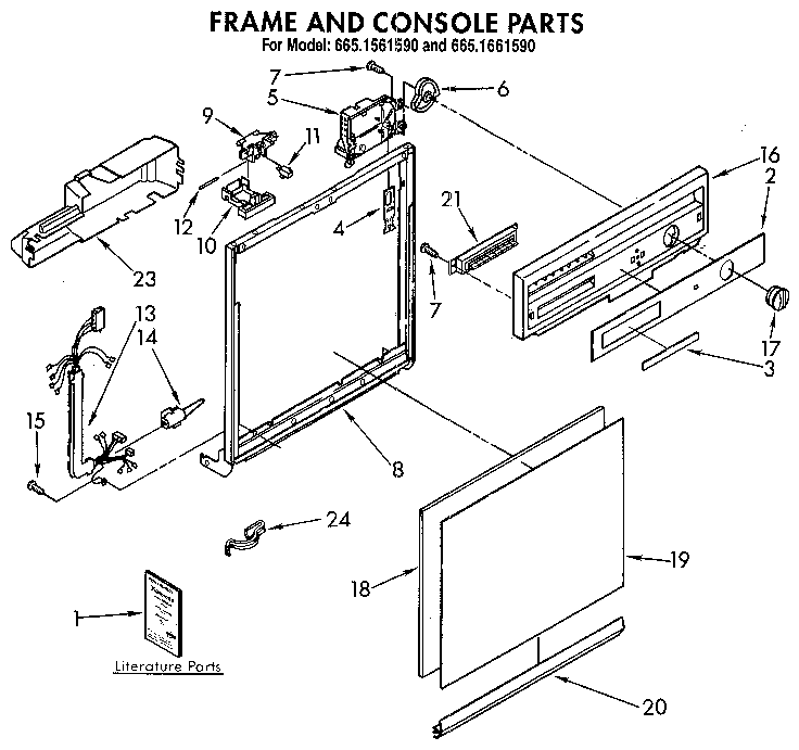 Frame and console