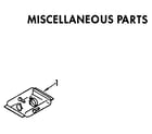 Kenmore 6651561590 miscellaneous parts diagram