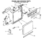 Kenmore 6651571591 frame and console diagram