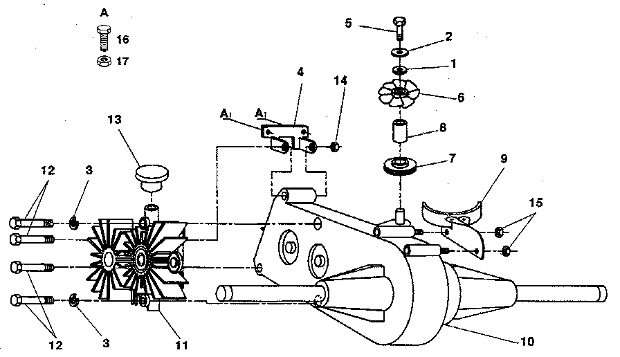 Transaxle and pump assembly