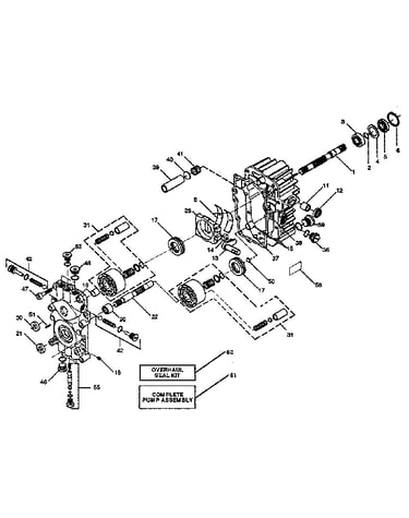 Sundstrand pump assembly - model number bdu-10s