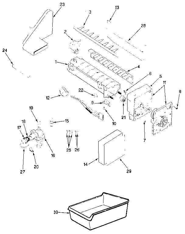 Optional ice maker kit