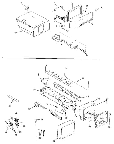 Ice maker & bin