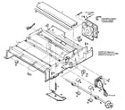 Hewlett Packard HP7550A media chassis assembly diagram