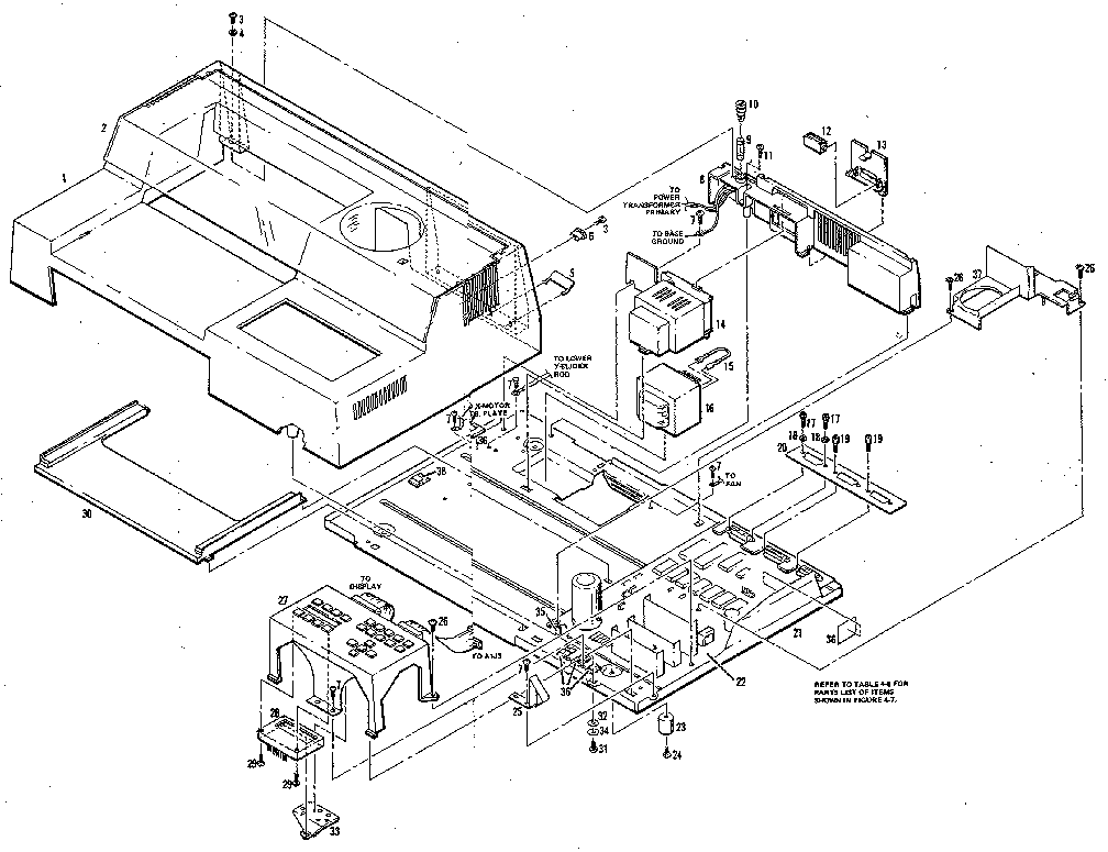 TOP COVER, BASE, AND POWER