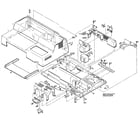 Hewlett Packard HP7550A top cover, base, and power diagram