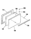 Oven door section colors