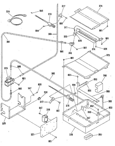 Broiler/oven burner section
