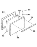 Oven door section